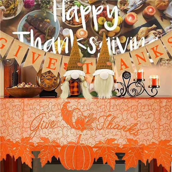 2PCS Fall Decor Gnomes Plush, Fall Decorations for Home Thanksgiving Decorations - Picture 5 of 7